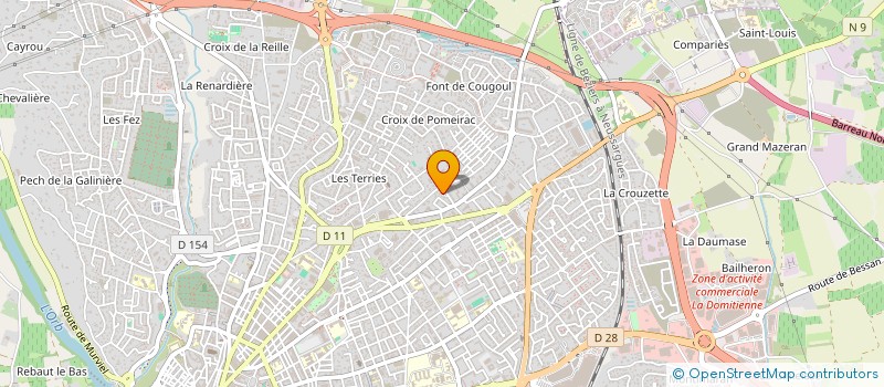 localisation de l'entreprise MADAME FRANCOISE LUSSI à BEZIERS