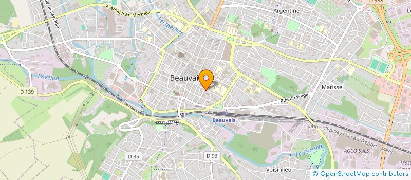 localisation de l'entreprise MADAME FRANCOISE MACQUIN  BEAUVAIS