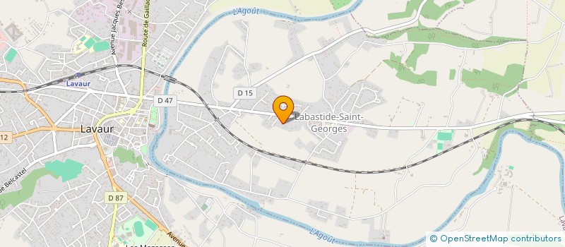 localisation de l'entreprise MADAME FRANCOISE MAGNETTE  LABASTIDE-SAINT-GEORGES
