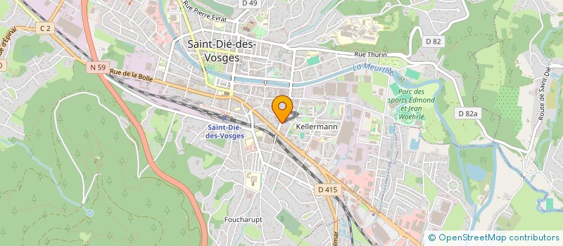 localisation de l'entreprise MADAME FRANCOISE MAIRE à SAINT DIE DES VOSGES