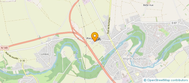 localisation de l'entreprise MADAME FRANCOISE MALBEY  MIGNE-AUXANCES