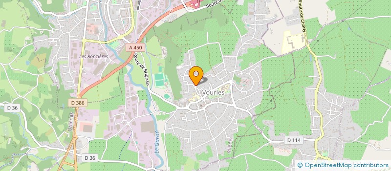 localisation de l'entreprise MADAME FRANCOISE MANEVY  VOURLES