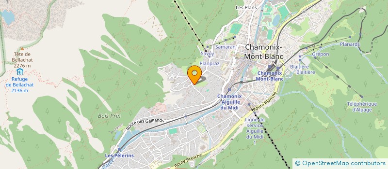 localisation de l'entreprise MADAME FRANCOISE MANIQUANT  CHAMONIX-MONT-BLANC