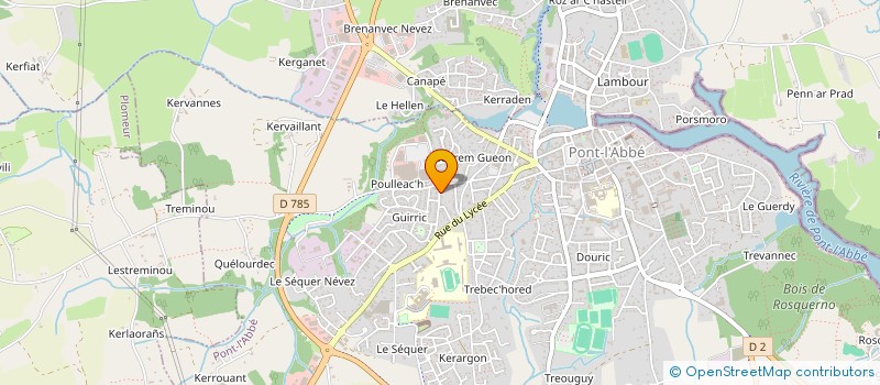 localisation de l'entreprise MADAME FRANCOISE MARBLE  PONT-L'ABBE