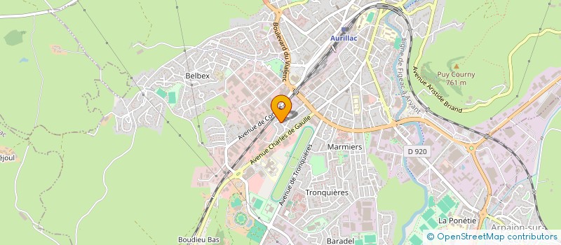localisation de l'entreprise MADAME FRANCOISE MARCHE à AURILLAC