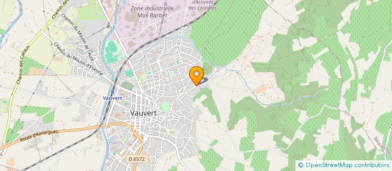 localisation de l'entreprise MADAME FRANCOISE MARGOTIN  VAUVERT