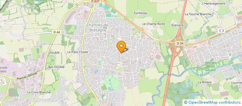 localisation de l'entreprise MADAME FRANCOISE MARGUERITTE  CHARTRES-DE-BRETAGNE