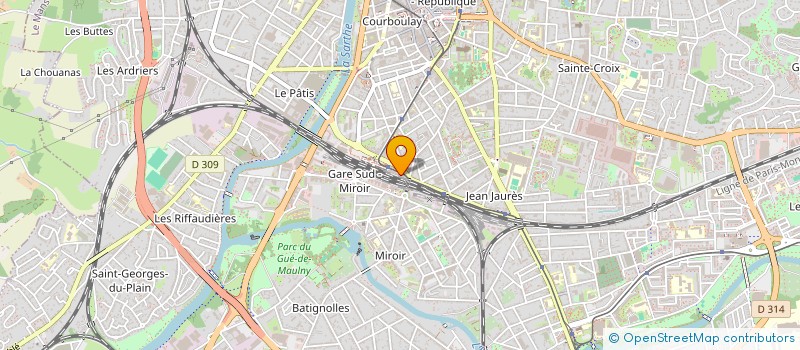 localisation de l'entreprise MADAME FRANCOISE-MARIE GUICHETEAU  LE MANS