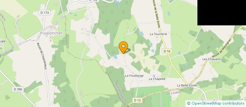 localisation de l'entreprise MADAME FRANCOISE MARINIER à MONTEMBOEUF