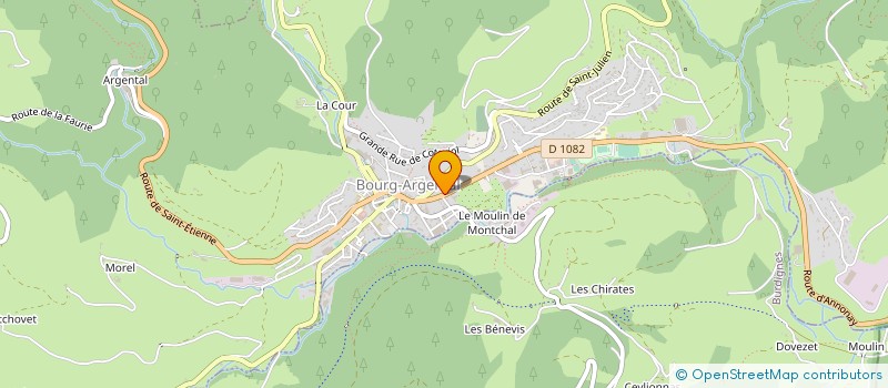 localisation de l'entreprise MADAME FRANCOISE MARTEL  BOURG-ARGENTAL