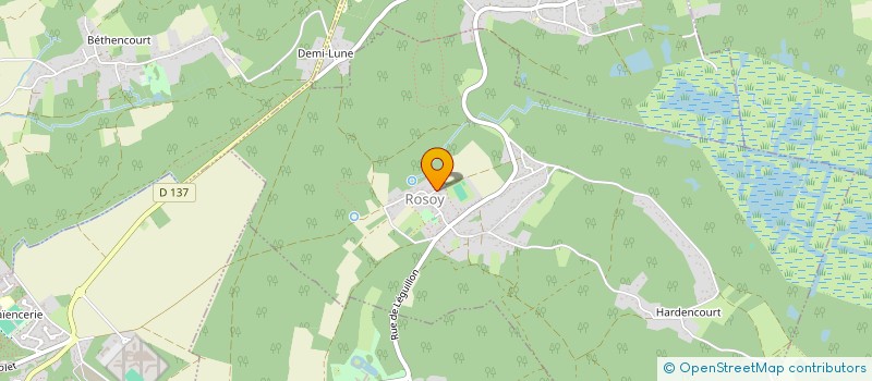 localisation de l'entreprise MADAME FRANCOISE MARTIN  BAILLEVAL