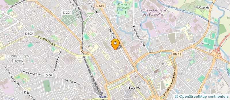 localisation de l'entreprise MADAME FRANCOISE MARTIN à TROYES