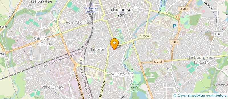 localisation de l'entreprise MADAME FRANCOISE MARTINEAU à LA ROCHE-SUR-YON