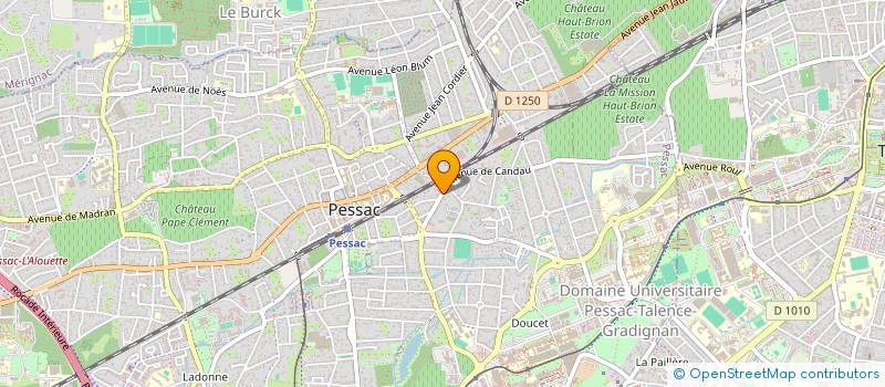 localisation de l'entreprise MADAME FRANCOISE MARTINS  PESSAC