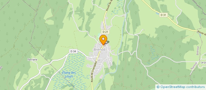 localisation de l'entreprise MADAME FRANCOISE MATHIEU  BRENOD