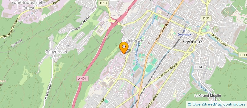 localisation de l'entreprise MADAME FRANCOISE MATHON à OYONNAX