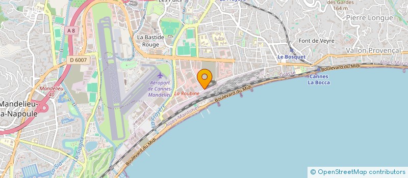 localisation de l'entreprise MADAME FRANCOISE MATRISCIANO à CANNES
