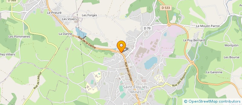 localisation de l'entreprise MADAME FRANCOISE MATVEIEFF  SAINT-ELOY-LES-MINES