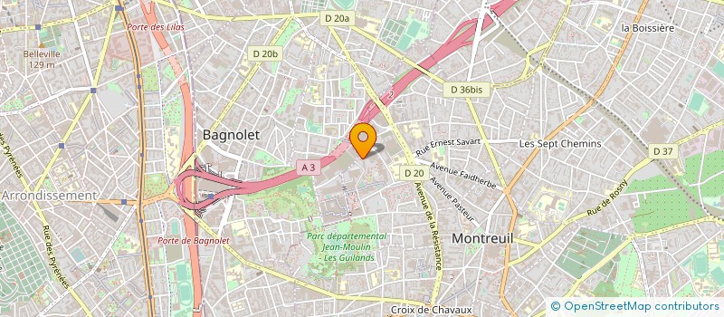 localisation de l'entreprise MADAME FRANCOISE MAY à MONTREUIL