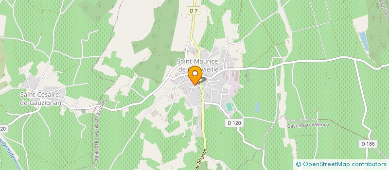 localisation de l'entreprise MADAME FRANCOISE MAZAUDIER  VEZENOBRES