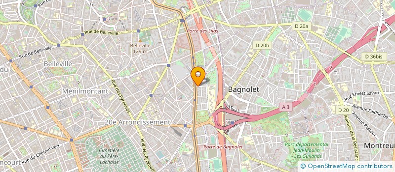 localisation de l'entreprise MADAME FRANCOISE MENARD  PARIS