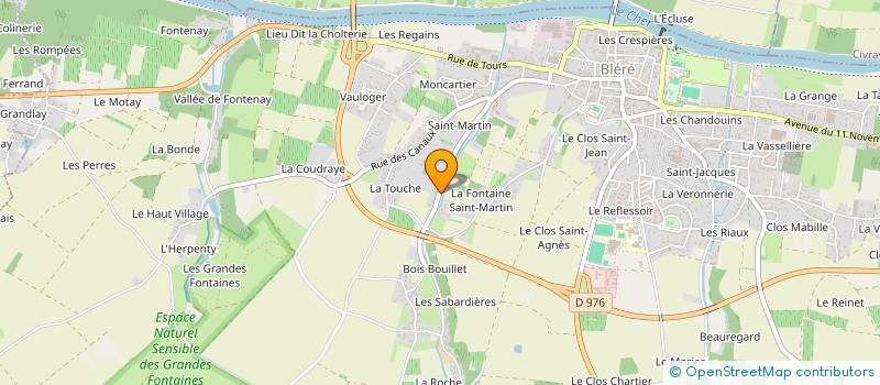 localisation de l'entreprise MADAME FRANCOISE MERLE à BLERE