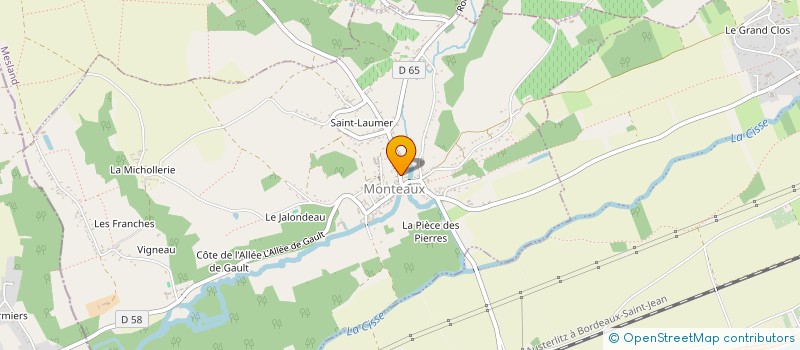 localisation de l'entreprise MADAME FRANCOISE MERSIE  MONTEAUX