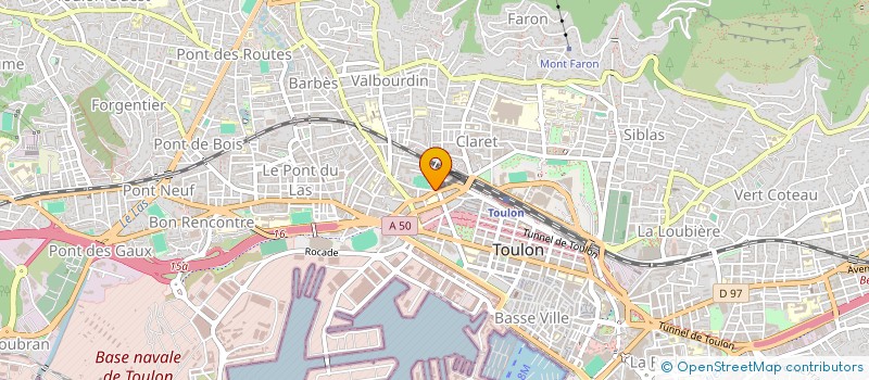 localisation de l'entreprise MADAME FRANCOISE MESLOUB  TOULON