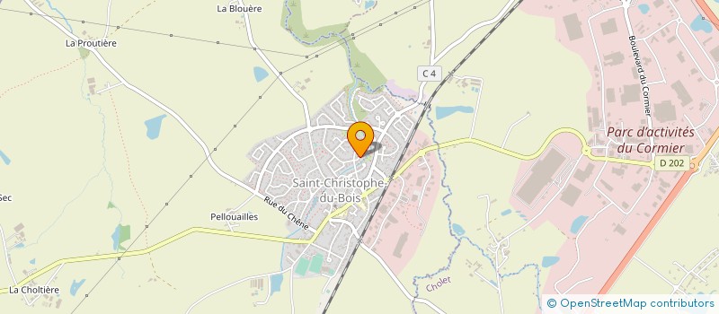 localisation de l'entreprise MADAME FRANCOISE METAYER  SAINT-CHRISTOPHE-DU-BOIS