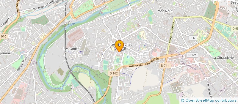 localisation de l'entreprise MADAME FRANCOISE MEUNIER à POITIERS