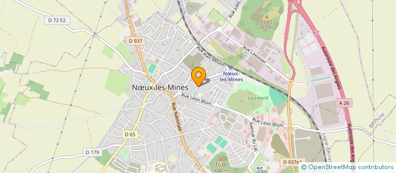 localisation de l'entreprise MADAME FRANCOISE MEURISSE  BEUVRY