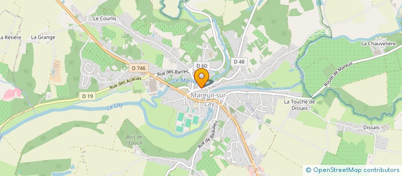 localisation de l'entreprise MADAME FRANCOISE MICHEL  MAREUIL SUR LAY-DISSAIS