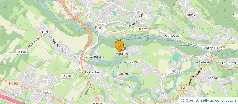 localisation de l'entreprise MADAME FRANCOISE MILANI  FILLINGES