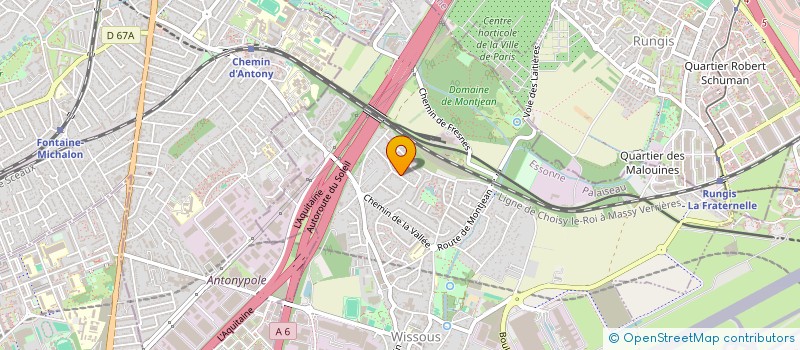 localisation de l'entreprise MADAME FRANCOISE MILLON  WISSOUS