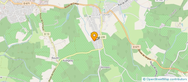 localisation de l'entreprise MADAME FRANCOISE MINUZZO  LA SAUVE