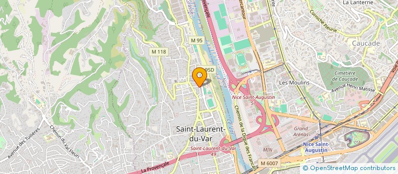 localisation de l'entreprise MADAME FRANCOISE MISON  SAINT-LAURENT-DU-VAR