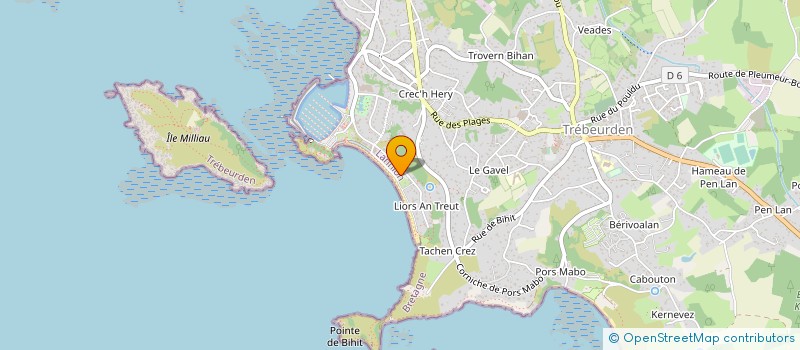 localisation de l'entreprise MADAME FRANCOISE MONFORT  TREBEURDEN