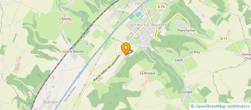 localisation de l'entreprise MADAME FRANCOISE MONNE  VAL-DE-VIRIEU