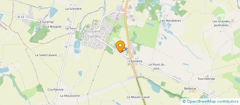 localisation de l'entreprise MADAME FRANCOISE MONNEREAU  LA BOISSIERE-DES-LANDES