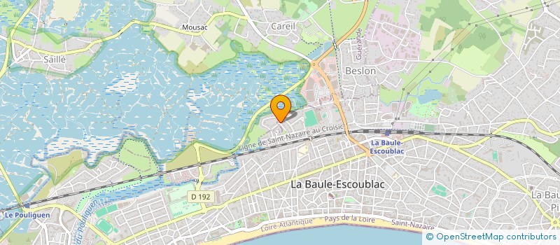 localisation de l'entreprise MADAME FRANCOISE MONNETEAU à LA BAULE-ESCOUBLAC
