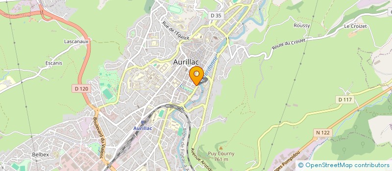 localisation de l'entreprise MADAME FRANCOISE MONTARNAL à AURILLAC