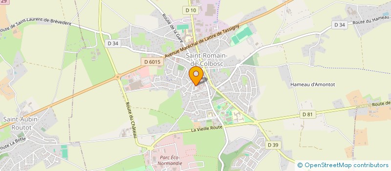 localisation de l'entreprise MADAME FRANCOISE MONVILLE  SAINT-ROMAIN-DE-COLBOSC