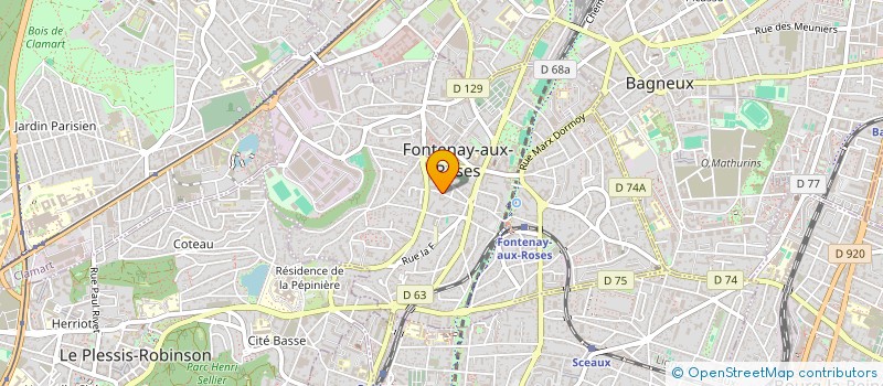 localisation de l'entreprise MADAME FRANCOISE MORATILLE à FONTENAY-AUX-ROSES