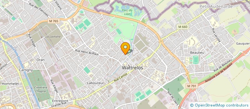 localisation de l'entreprise MADAME FRANCOISE MORDACQ  WATTRELOS