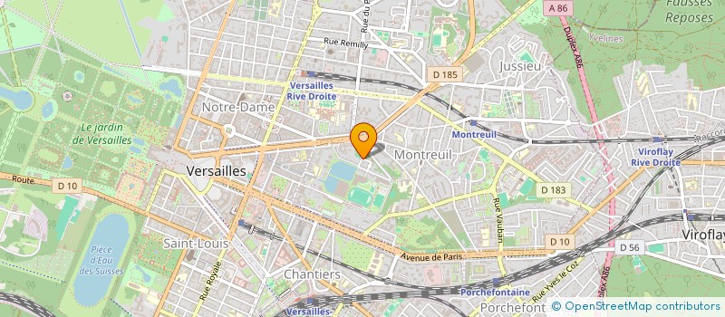 localisation de l'entreprise MADAME FRANCOISE MOREAU à VERSAILLES