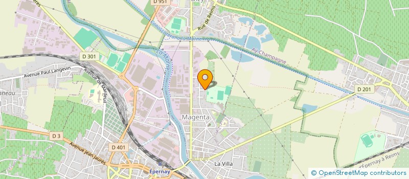 localisation de l'entreprise MADAME FRANCOISE MOREAU  MAGENTA