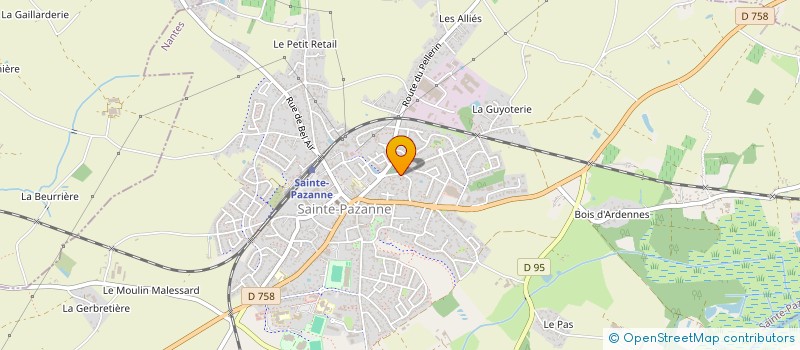 localisation de l'entreprise MADAME FRANCOISE MOREAU à SAINTE-PAZANNE
