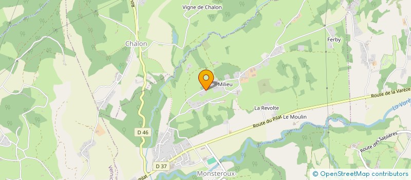 localisation de l'entreprise MADAME FRANCOISE MORGUE à MONSTEROUX-MILIEU