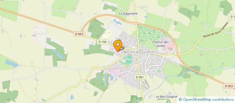 localisation de l'entreprise MADAME FRANCOISE MORILLON à BECON-LES-GRANITS