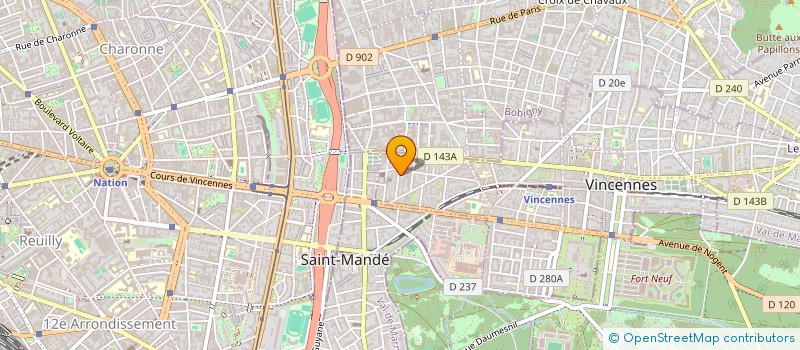 localisation de l'entreprise MADAME FRANCOISE MORILLON à VINCENNES